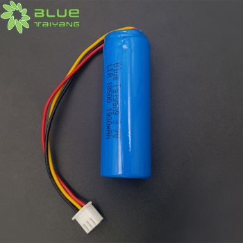 可充電 18500 1900mah 3.7V 圓柱形鋰離子電池帶3P-2.54插頭線(xiàn)