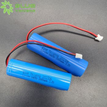 18650 2000mah 3.7V 帶端子線(xiàn)圓柱形鋰離子電池